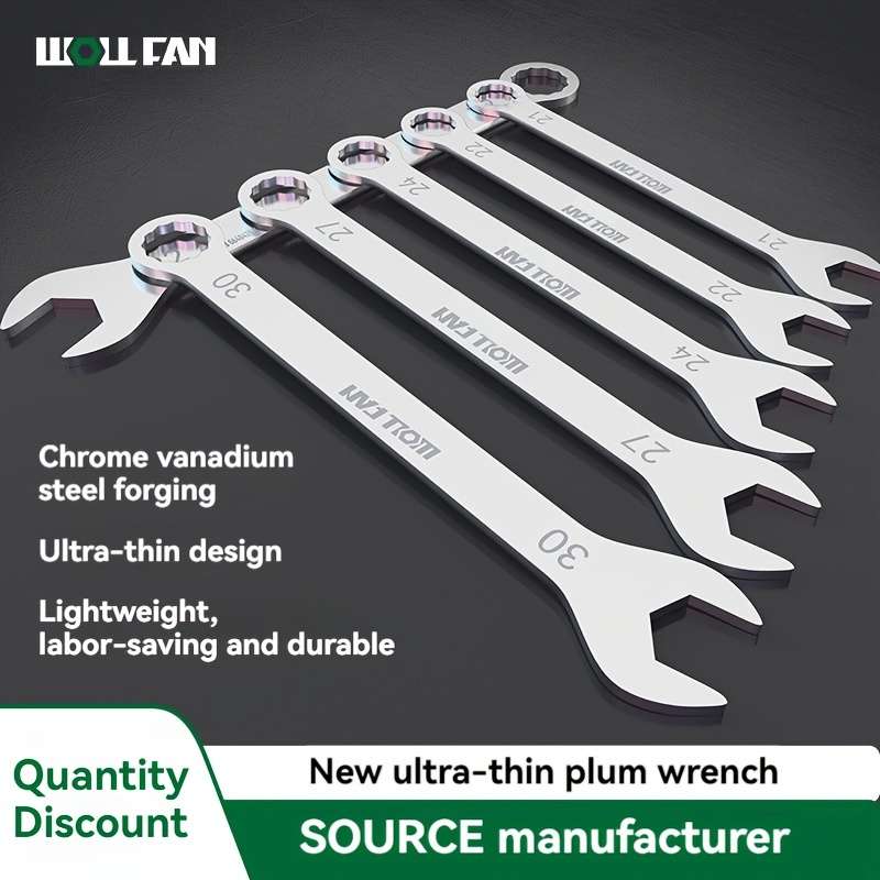 Double-Purpose Ultra-Thin Wrench Set