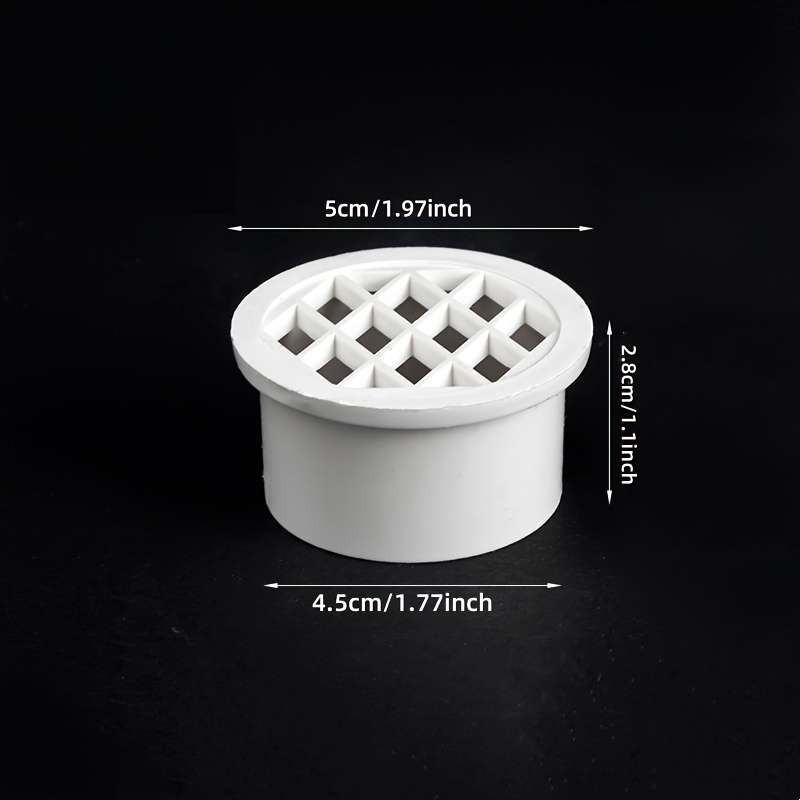Vertical PVC plug-in floor drain