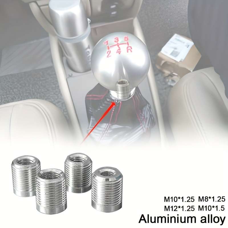1pc Aluminum Alloy Gear Shift Knob Adapter
