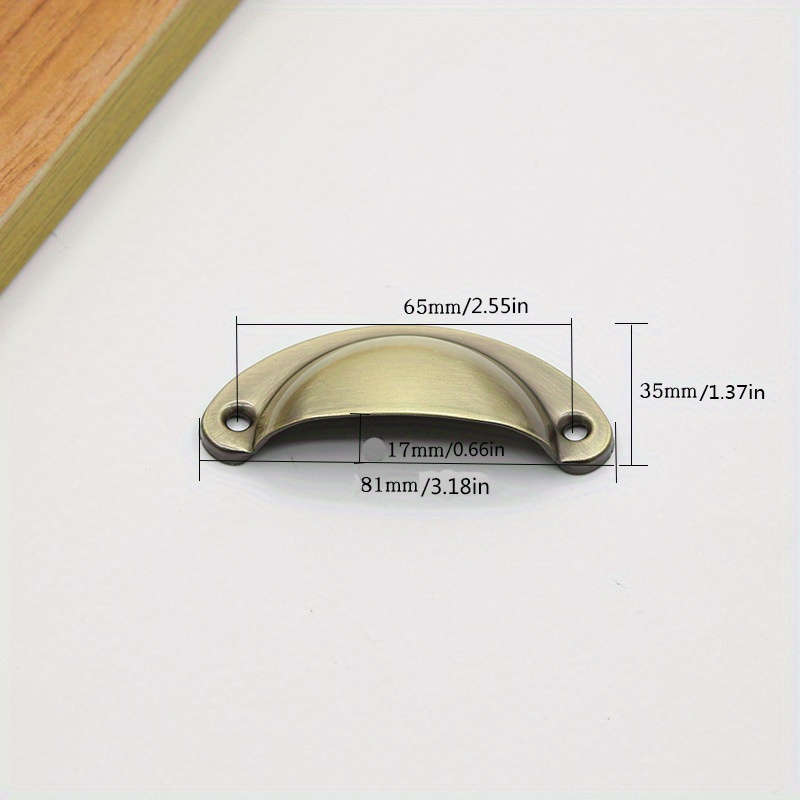 12 Pieces Metal Shell Shape Vintage Cabinet Handles