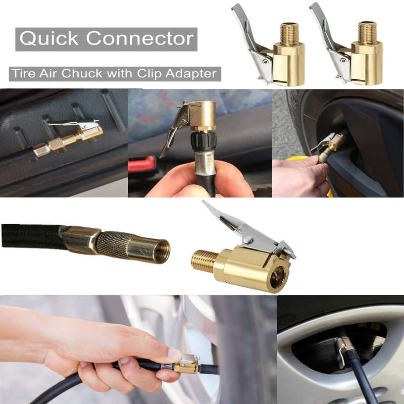 Car Pump Nozzle Adapter With Clip Adapter