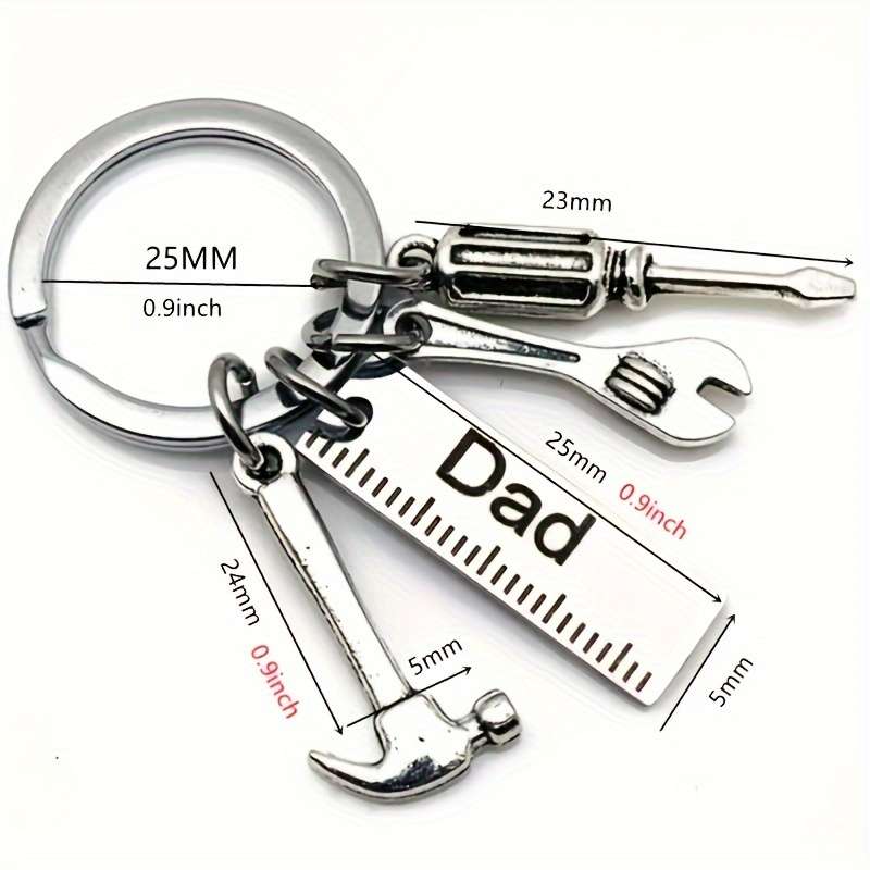 Dad's Essential Mini Tool Kit Keychain