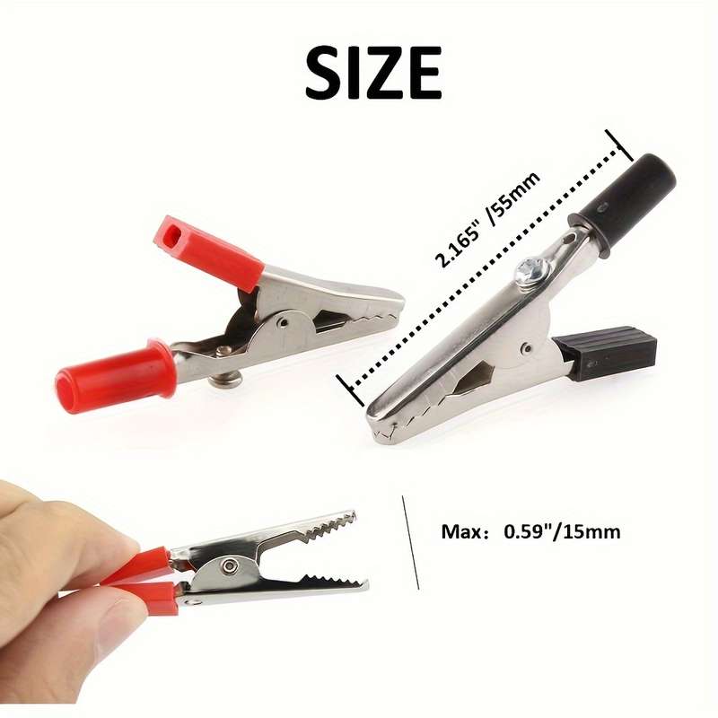 Metal alligator clips