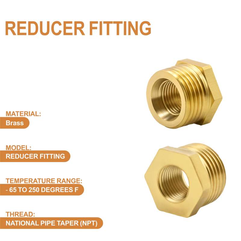 Durable Brass Hex Bushing Pipe Fittings