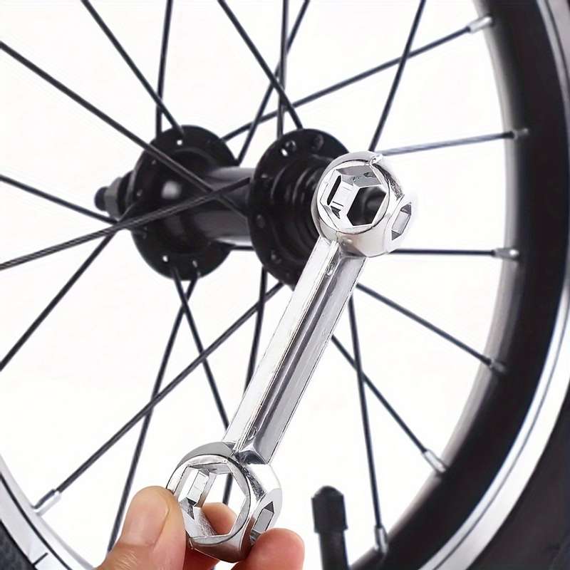 1 Pcb Bone Shaped Allen Wrench 10 Holes Size 6-15mm 10 In 1 Galvanized Steel Allen Wrench Bicycle Re