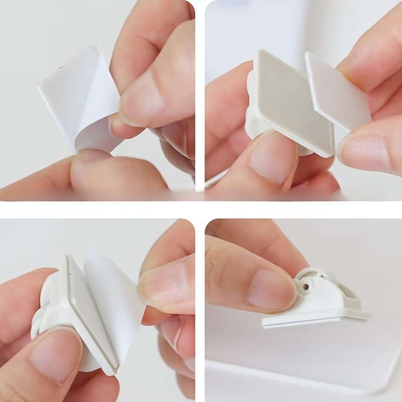 Self-adhesive plastic roller casters