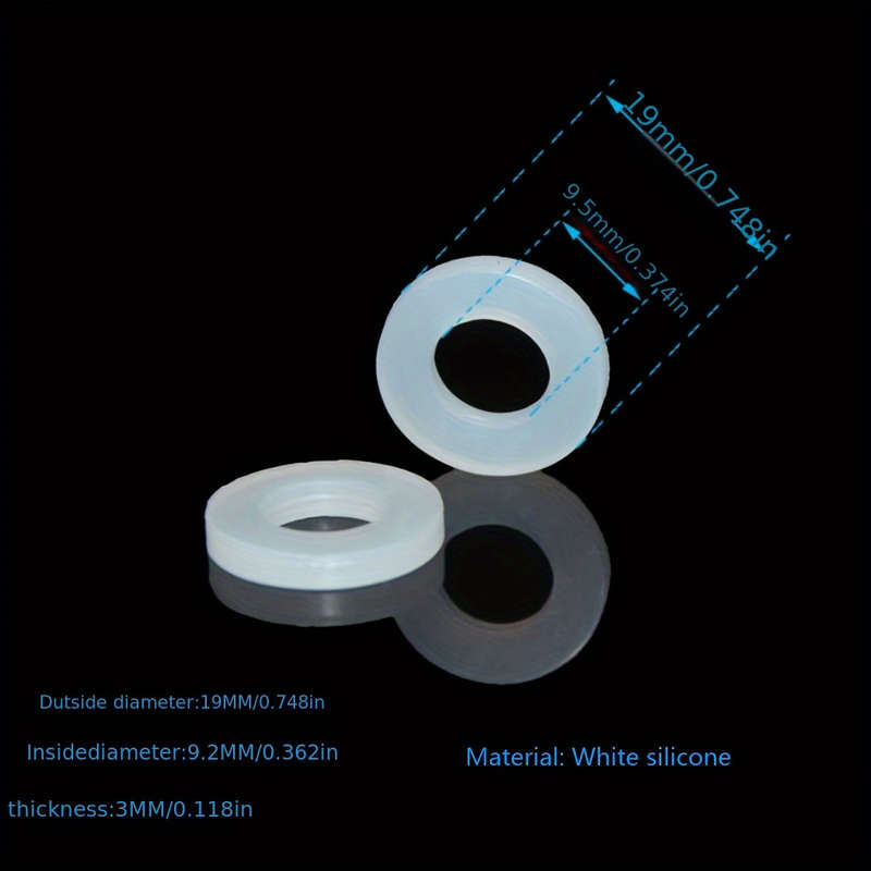 Household Pipe Fittings White Silicone Sealing Leakproof Gasket