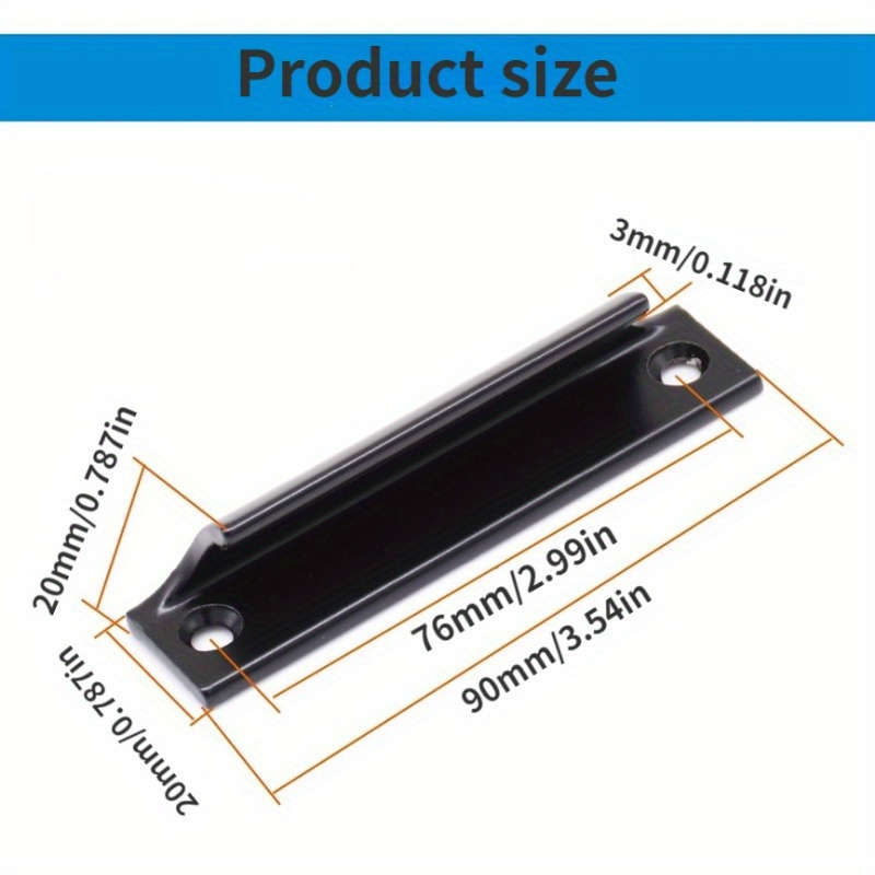 1 piece aluminum alloy door handle