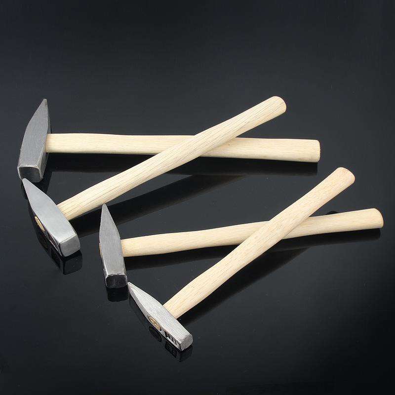 1pc Mini Wooden Handle Hammer Tools Wooden Handle Fitter Hammer Duckbill Hammer Flat Head Hammer She