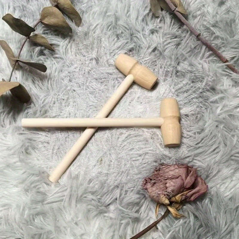 1pc Mini Solid Wood Hammer