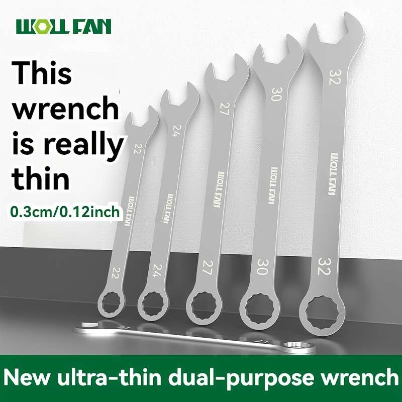 Double-Purpose Ultra-Thin Wrench Set