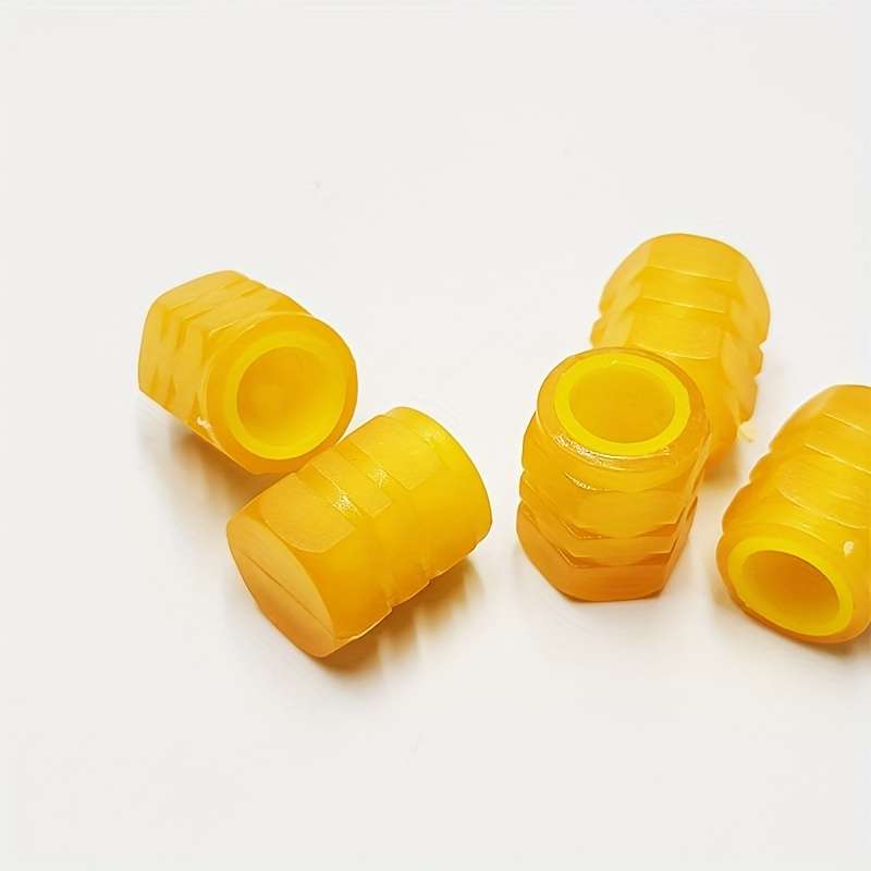 Durable Hexagonal Rubber Valve Cap for Bicycles Electric Scooters