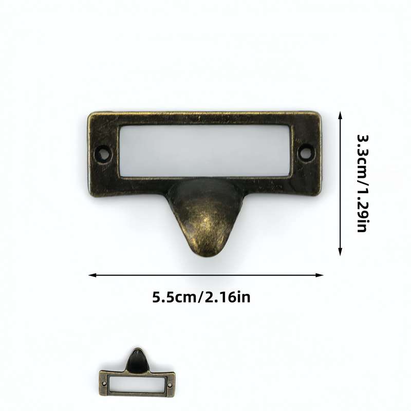Metal drawer pull