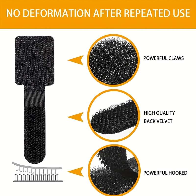 Nylon Reusable Self-Adhesive Cable Ties
