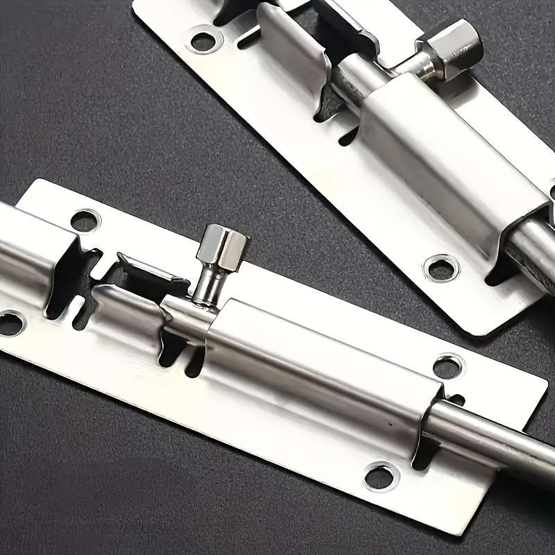 Stainless Steel Slide Bolt Lock Set with Screws