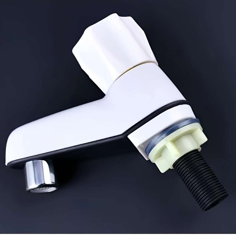 White plastic faucet