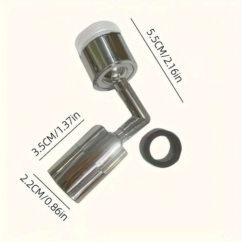 1pc 201 Stainless Steel 720 Rotatable Kitchen Bathroom Faucet