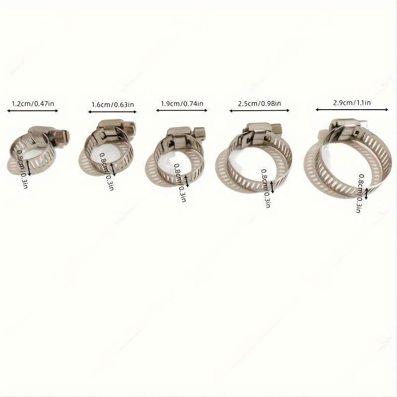 304 Stainless Steel Hose Clamps Set