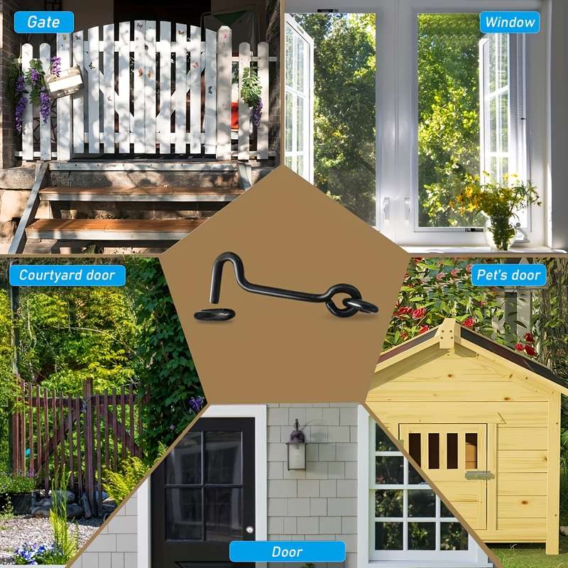 5pcs Cabin Hook And Eye Latch Gate Door