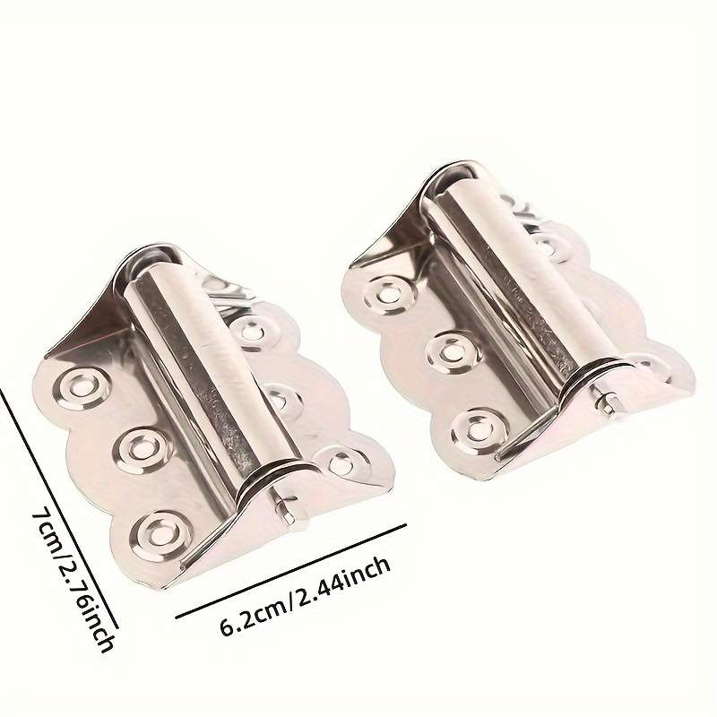 Stainless Steel Butterfly Hinge Automatic Closing Flush Hinges Rustproof Spring
