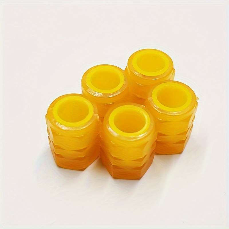 Durable Hexagonal Rubber Valve Cap for Bicycles Electric Scooters