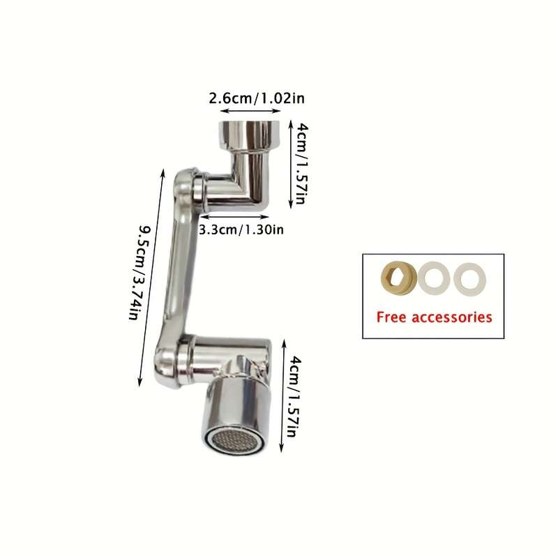 One Versatile 1080 Large Angle Rotating Bathroom Sink