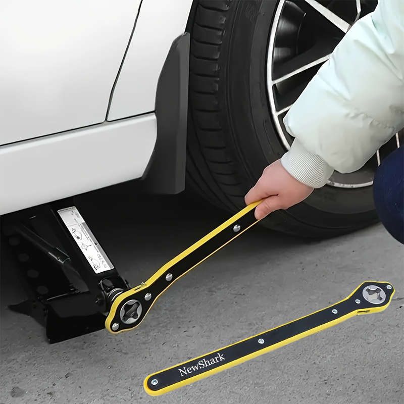 Engineers Heavy-Duty Iron Scissor Jack Ratchet Wrench