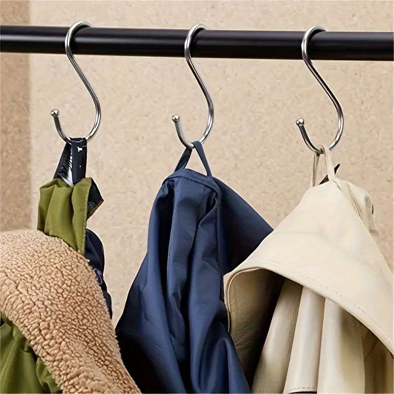 10pcs S-Type HooksStainless Steel Metal Hooks
