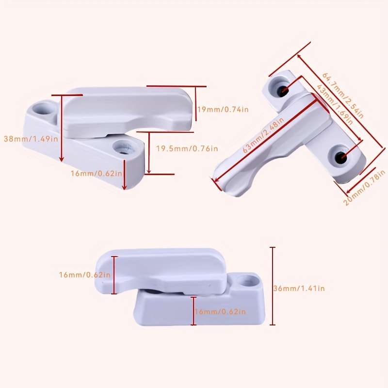 1pcs White Security Swing Locks