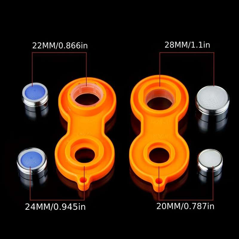 Easy-Install Orange Foam Faucet Wrench