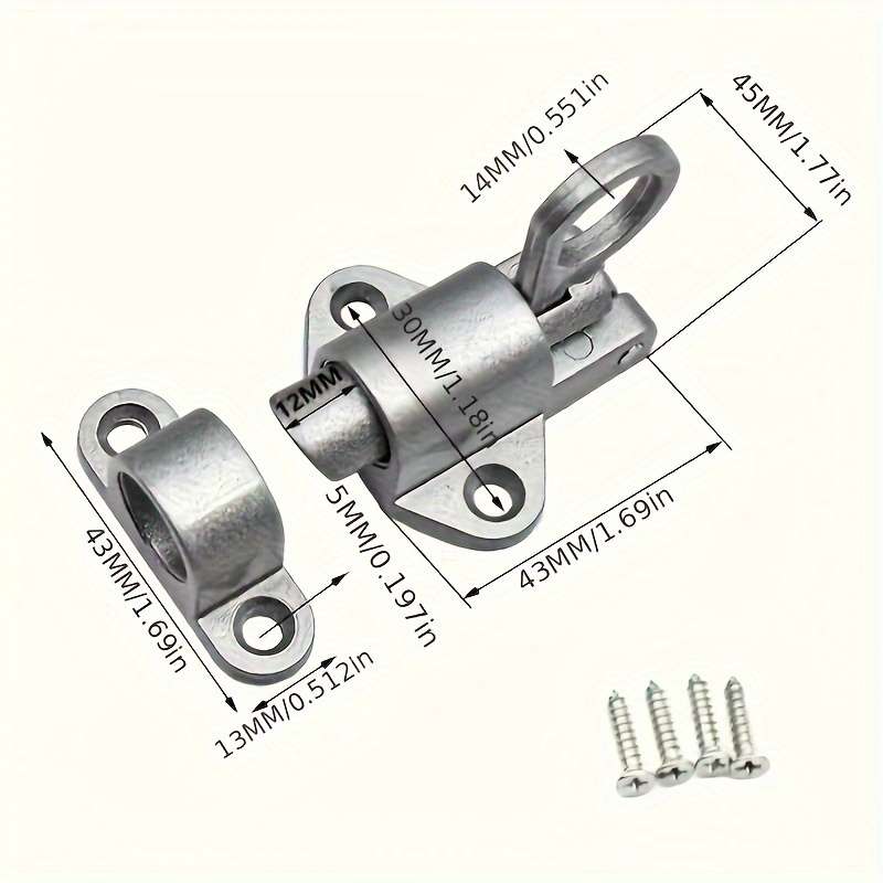 Aluminum Alloy Automatic Spring Toggle Solid Aluminum Door and Window Toggle Latch Steel Window Spri