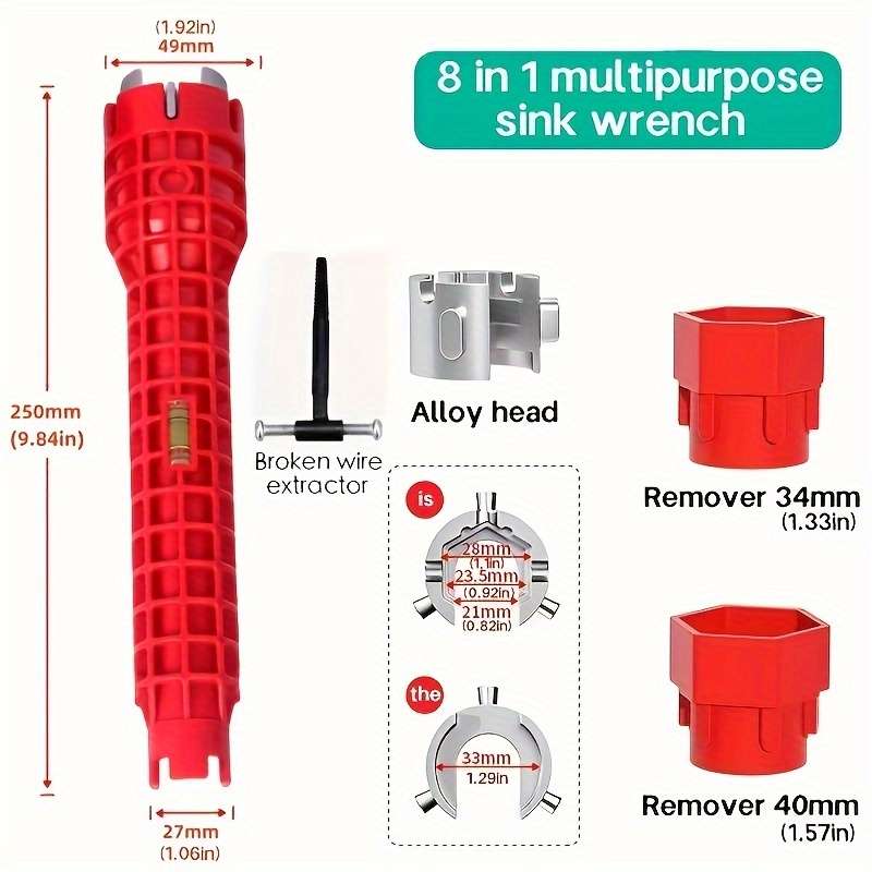 5-in-1 Multifunctional Sink Wrench -