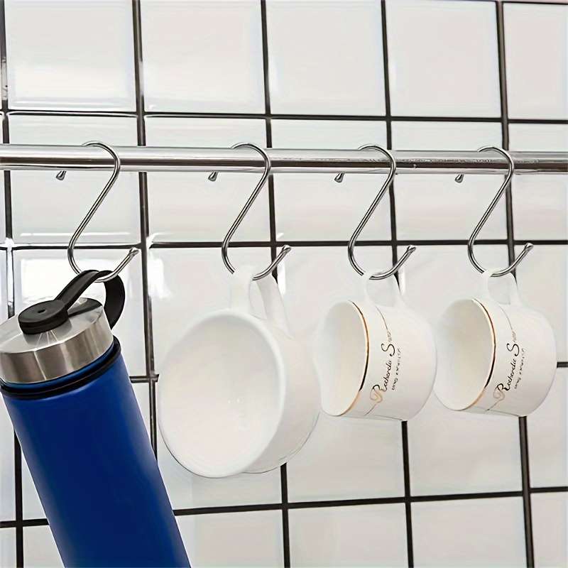 10pcs S-Type HooksStainless Steel Metal Hooks