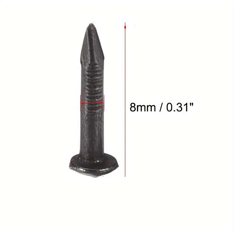 100pcs 8mm Black
