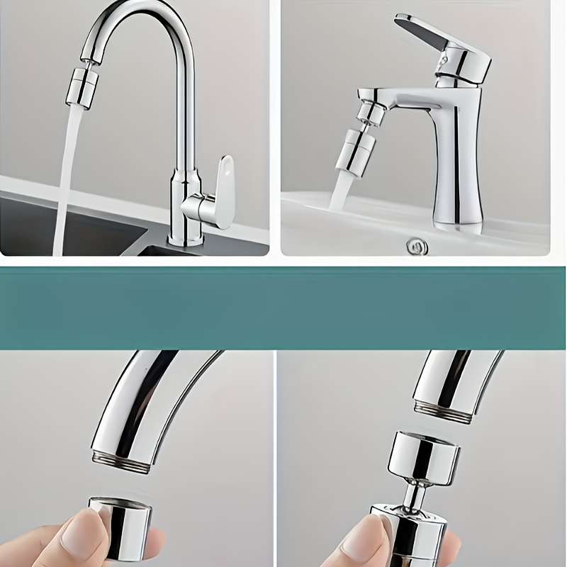 1pc 201 Stainless Steel 720 Rotatable Kitchen Bathroom Faucet