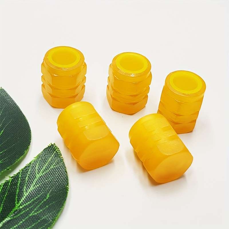 Durable Hexagonal Rubber Valve Cap for Bicycles Electric Scooters