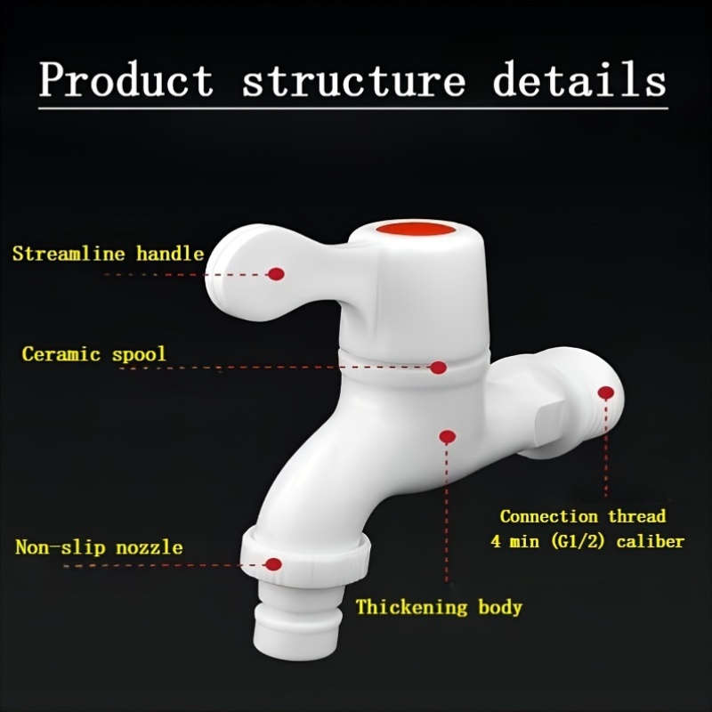 Plastic Quick Open Single Hole Faucet