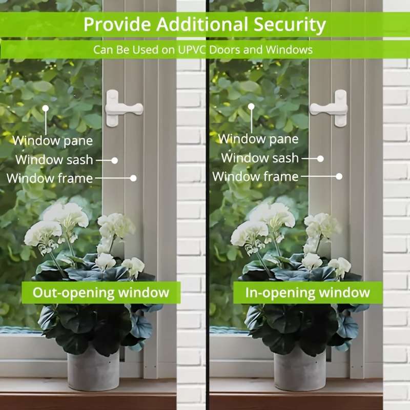1pcs White Security Swing Locks