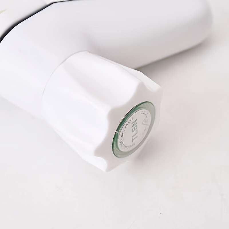 White plastic faucet