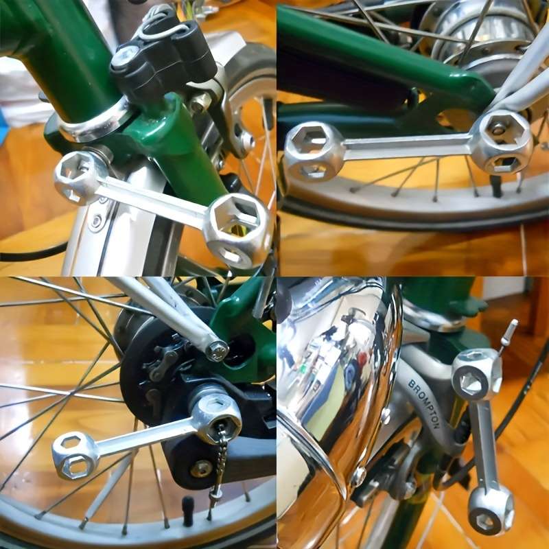 1 Pcb Bone Shaped Allen Wrench 10 Holes Size 6-15mm 10 In 1 Galvanized Steel Allen Wrench Bicycle Re