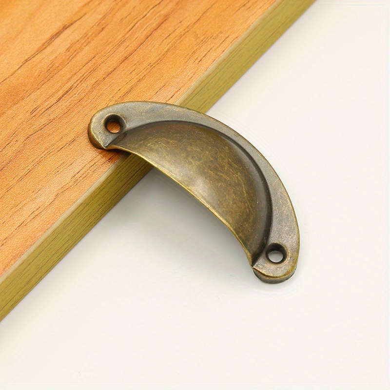 12 Pieces Metal Shell Shape Vintage Cabinet Handles
