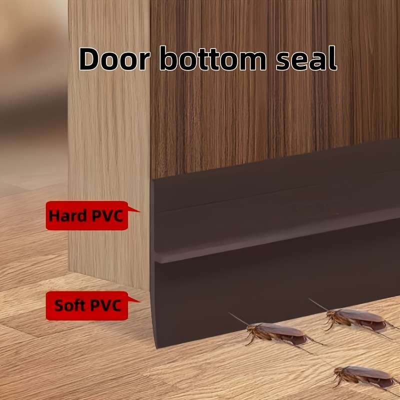1pc PVC Door Seal Strip - Windproof