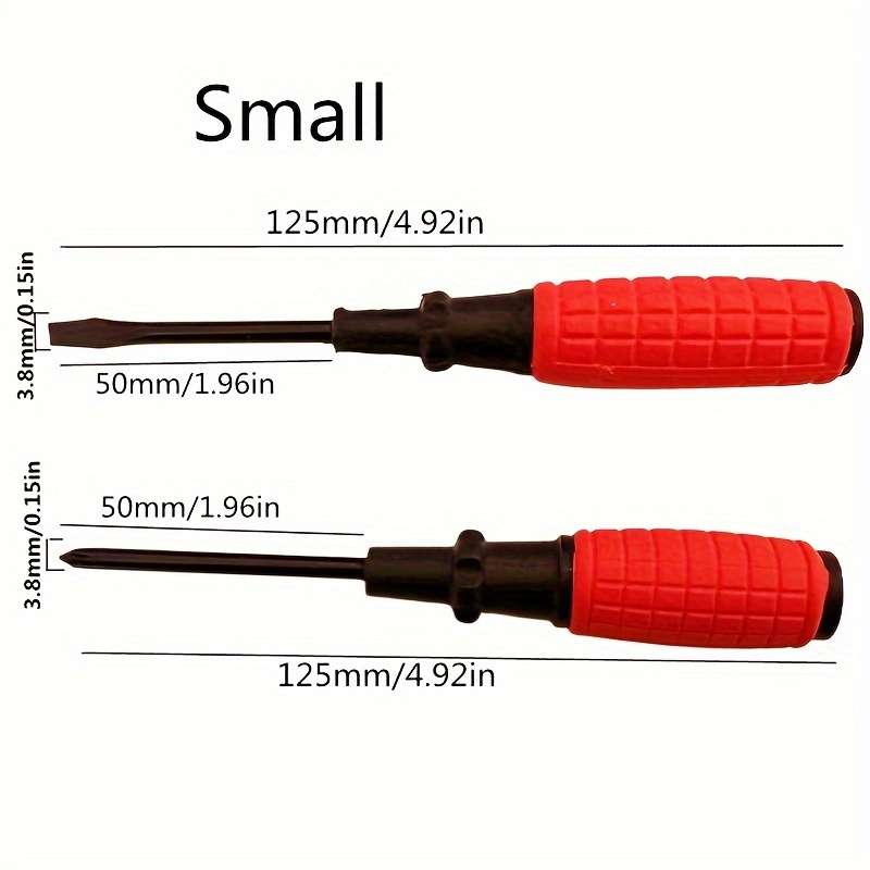 2 Pieces Set of Carbon Steel Screwdrivers: