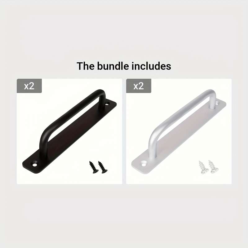A 1Inch Round Tube Square Plate 148mm Door  And Window Handle Sliding Door Handle