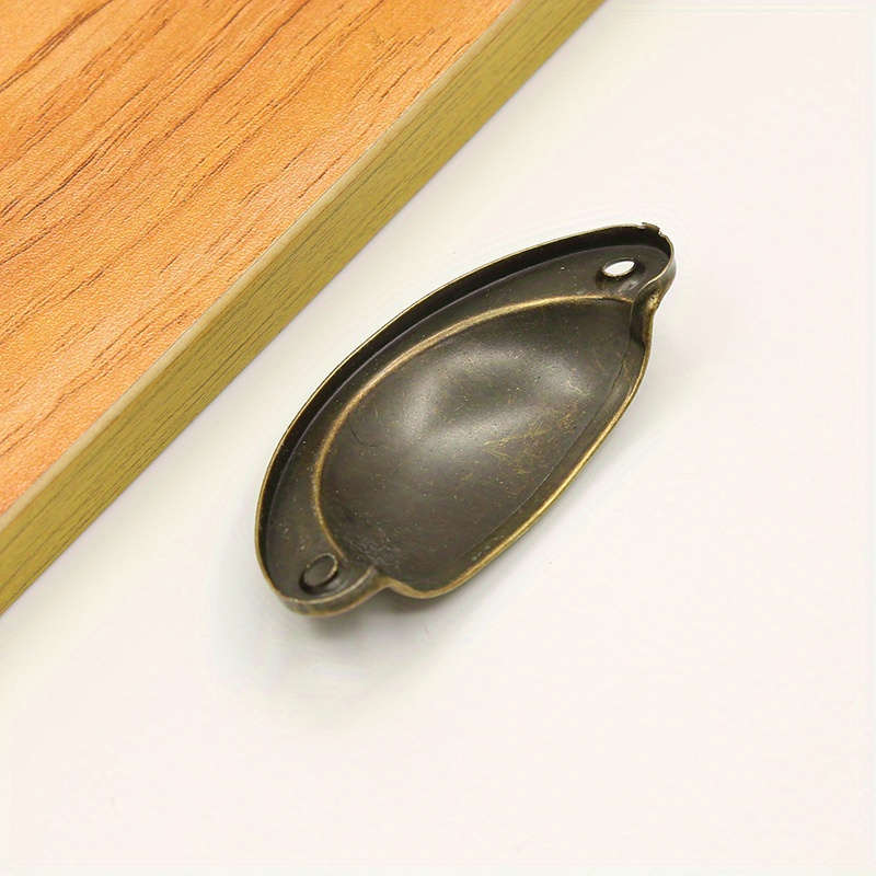 12 Pieces Metal Shell Shape Vintage Cabinet Handles