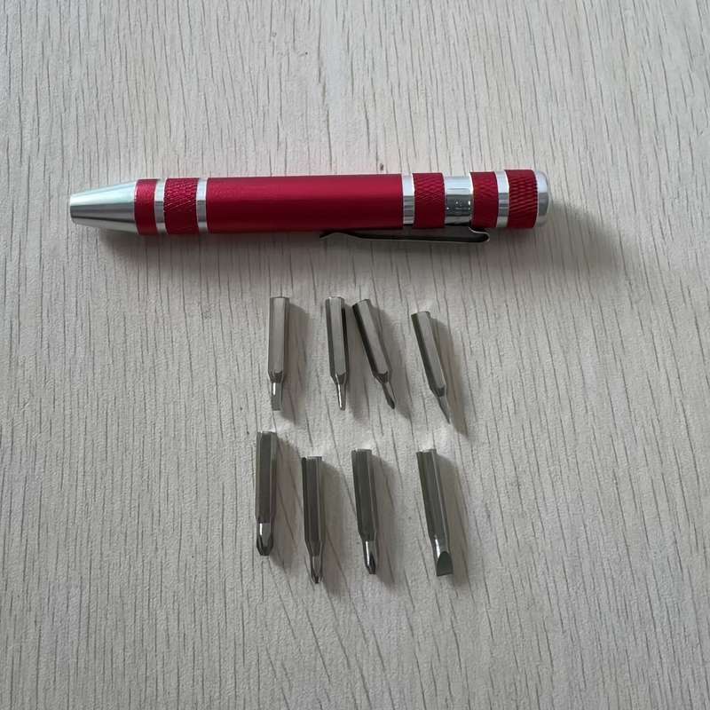 Aluminum Alloy 8-in-1 Screwdriver Pen Set