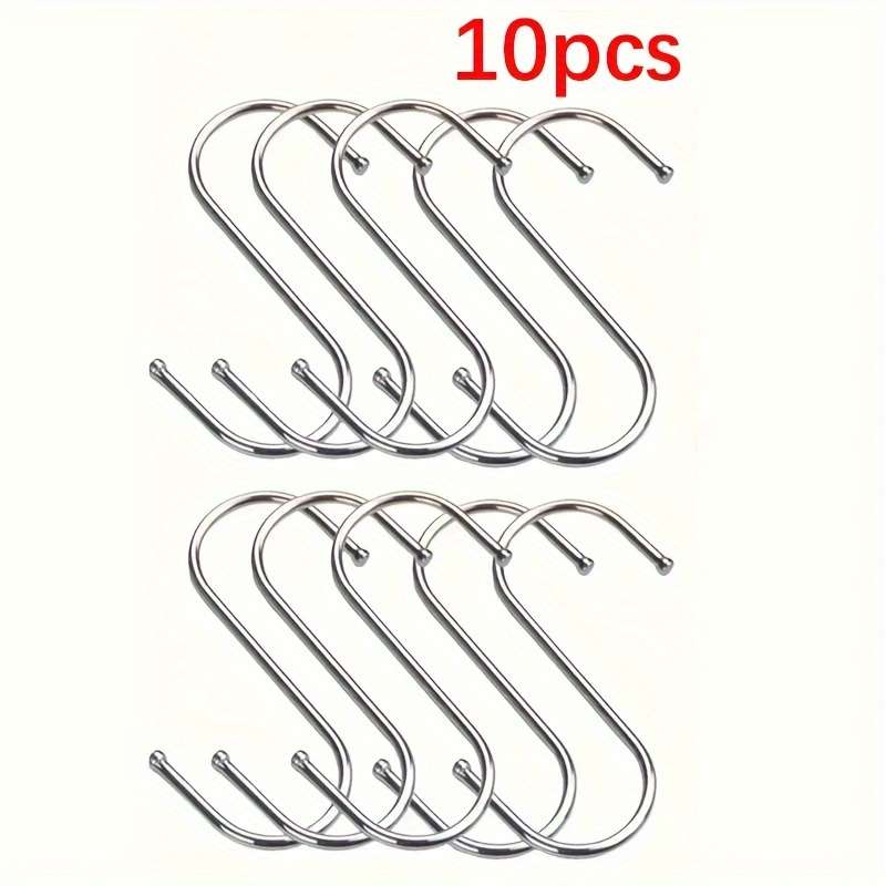 10pcs S-Type HooksStainless Steel Metal Hooks
