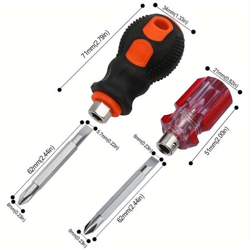 Double-Color Handle Screwdriver Set: