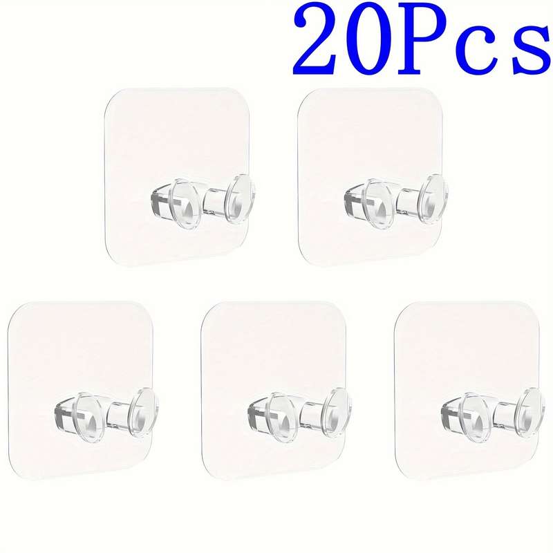 20pcs Transparent Plug Hooks