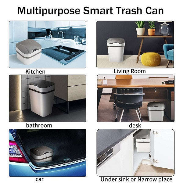 Smart Induction Folding Trash Can